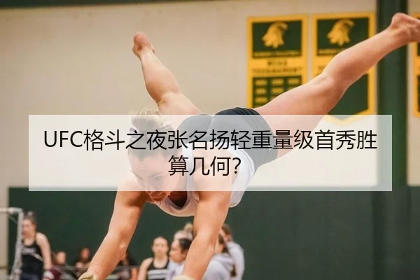 UFC格斗之夜张名扬轻重量级首秀胜算几何？